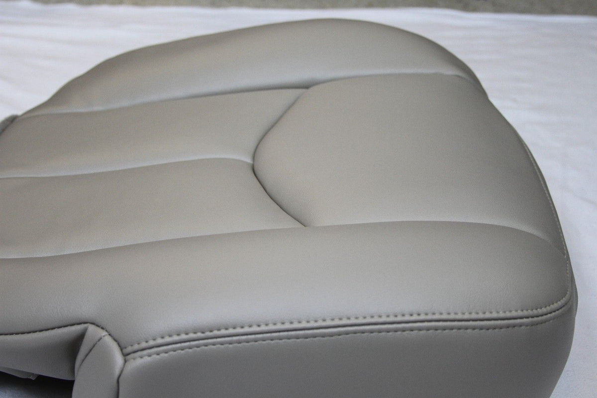 2003 2004 2005 2006 GMC Yukon Seat Cover Light Tan # 522 - Driver Bottom vinyl