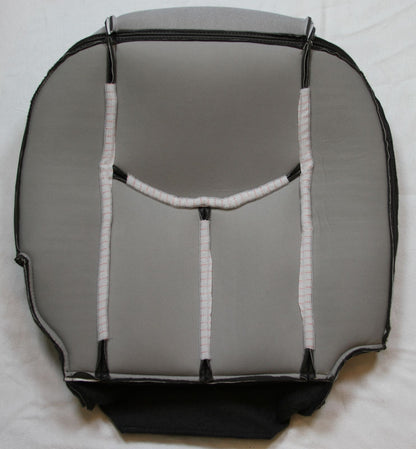 2003 To 2006 Chevy Silverado Avalanche Driver Bottom Leather Seat Cover Dark Gray