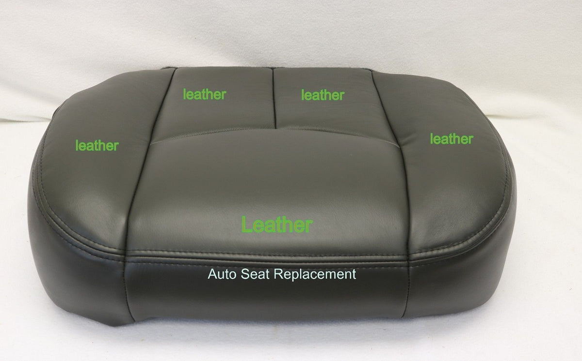 03-07 Chevy Avalanch Silverado& GMC Sierra Passenger Bottom Seat Cover Dark Gray
