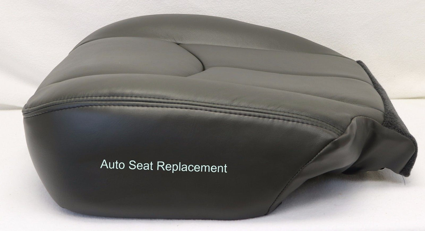 2003 2004 2005 2006 Chevy Silverado Duramax Bottom Leather Seat Cover Dark Gray