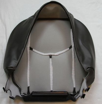 2003 2004 2005 2006 Chevy Silverado Duramax Bottom Leather Seat Cover Dark Gray