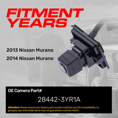 Nissan Murano (2013-2014) OEM Replacement Backup Camera OE Part # 28442-3YR1A