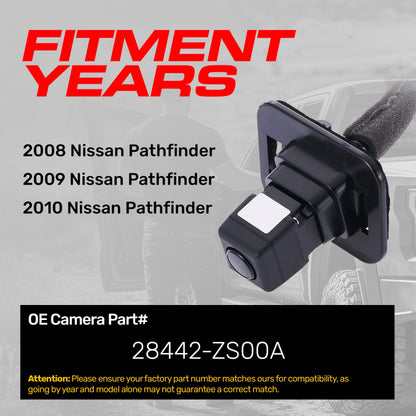 Nissan Pathfinder (2008-2010) OEM Replacement Backup Camera OE Part # 28442-ZS00A