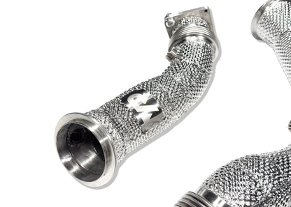 S55 Catless Downpipes with Heatshield for F8X M3 M4 & M2C