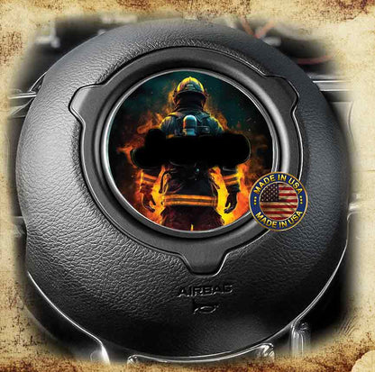 Steering wheel decal Firefighter 158