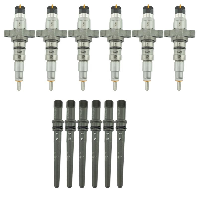 Dodge Remain Injector Pack For 2004.5-2007 5.9L Cummins Stock With Connecting Tubes Industrial Injection