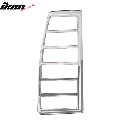 1988-1998 GMC C1500/K1500 Chrome 2PC Rear Tail Lights Bezel Covers ABS
