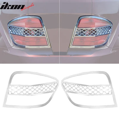 2006-2011 Benz ML Class W164 Chrome 2PCS Tail Lights Bezel Covers ABS