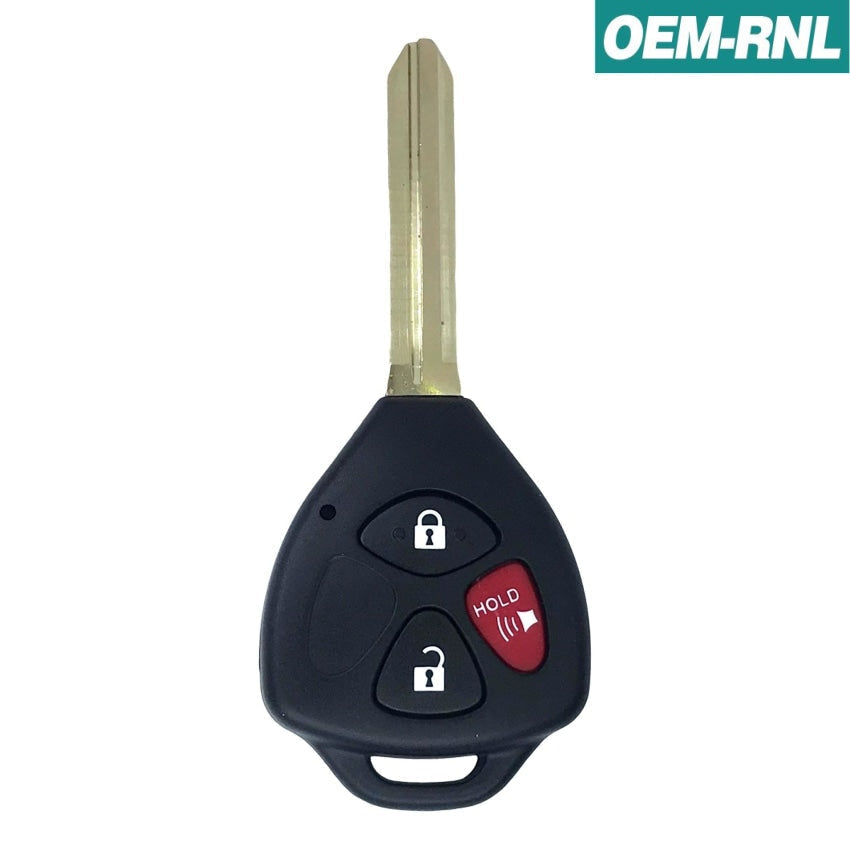 Toyota Scion 2007-2013 OEM 3 Button Remote Head Key MOZB41TG (4D67 Chip)