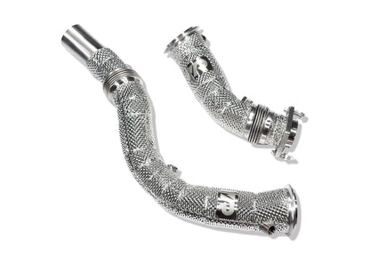 S55 Catless Downpipes with Heatshield for F8X M3 M4 & M2C