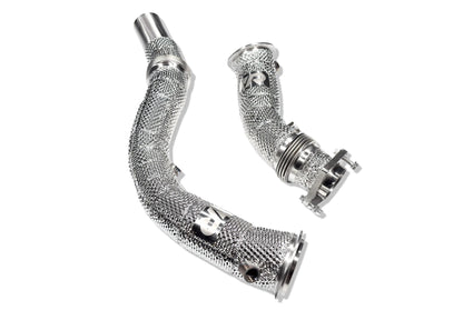 S55 Catless Downpipes with Heatshield for F8X M3 M4 & M2C