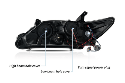 Toyota Camry 6th Gen XV40 Facelift Regular Models Sedan Projector Headlights Upgrade (2009-2011)