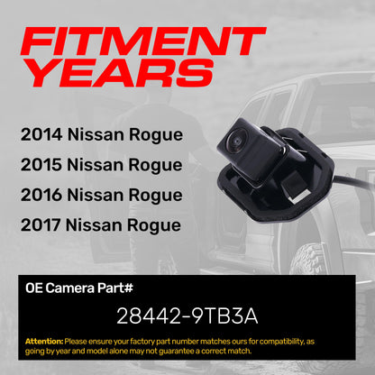 Nissan Rogue (2014-2017) OEM Replacement Backup Camera OE Part # 28442-9TB3A