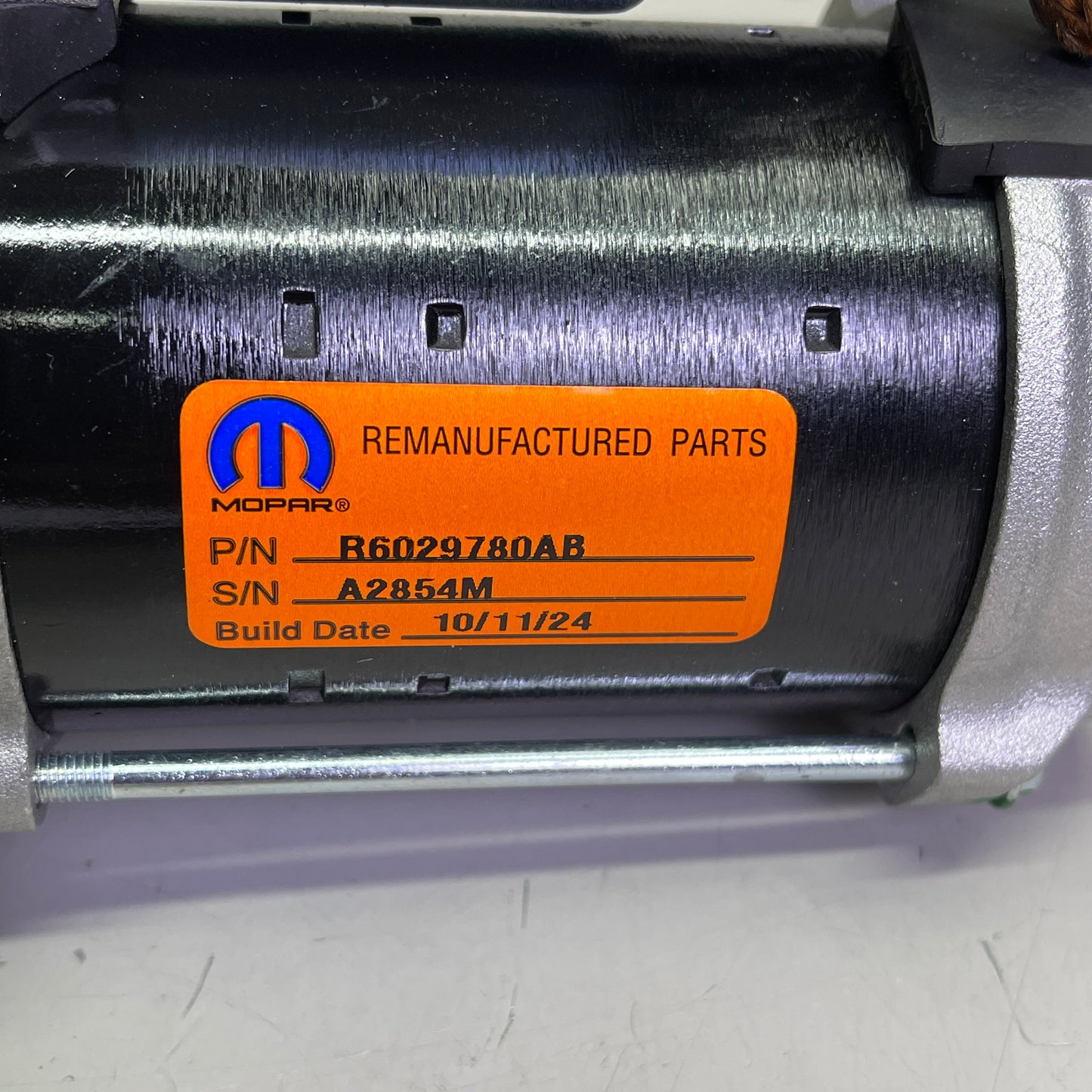 MOPAR Remanufactured Engine Starter for 2016-2019 Dodge/Jeep R6029780AB