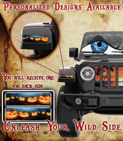 Pumpkin Patch under the moon Jl and Gladiator Turn signal decal. 26