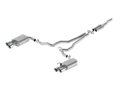 Ford Racing 2024 Mustang 2.3L Touring Non-Active Cat-Back Exhaust w/GT Valance - Chrome Tip M-5200-M2TCV