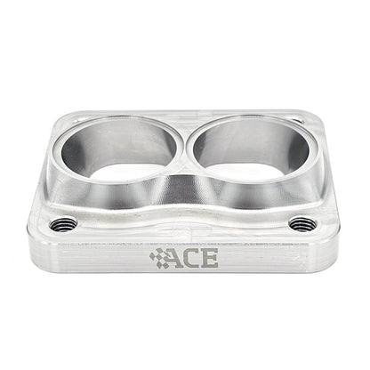 Transition Turbo Flange - Divided T4 to Dual 1-1/2" NPS (1.900" OD) - 304 Stainless