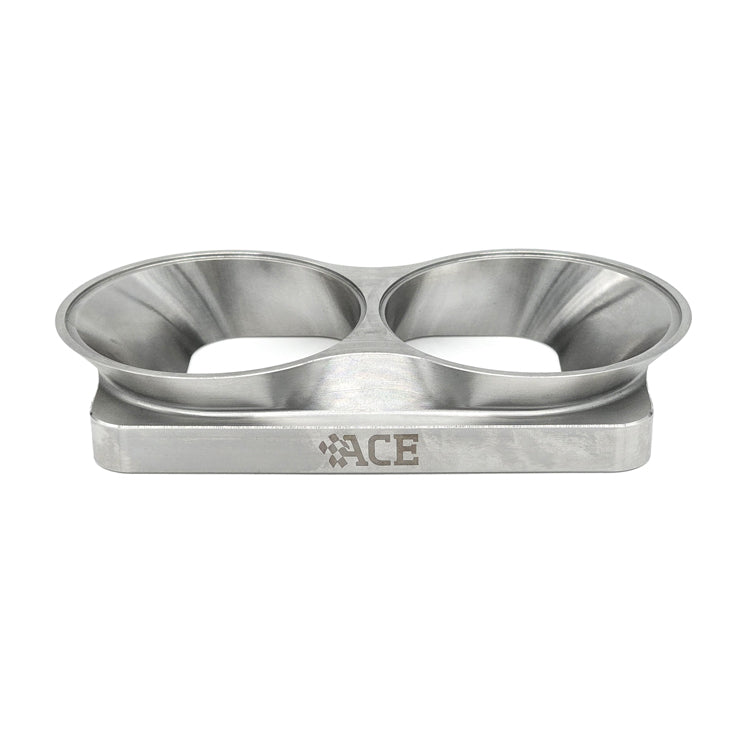 Transition Turbo Flange - Divided T6 to Dual 3.000" OD Tube - 304 Stainless