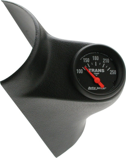 AutoMeter Z Series 52.4mm 100-250 Degrees F Transmission Gauge & Gauge Pillar Mount 7090
