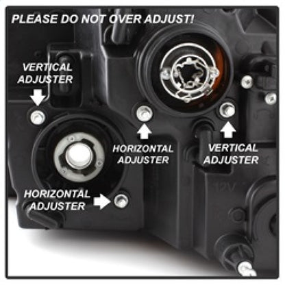 Spyder Dodge Ram 13-15 Projector Headlights Light Bar DRL Smoke PRO-YD-DR13-LBDRL-SM 5081735