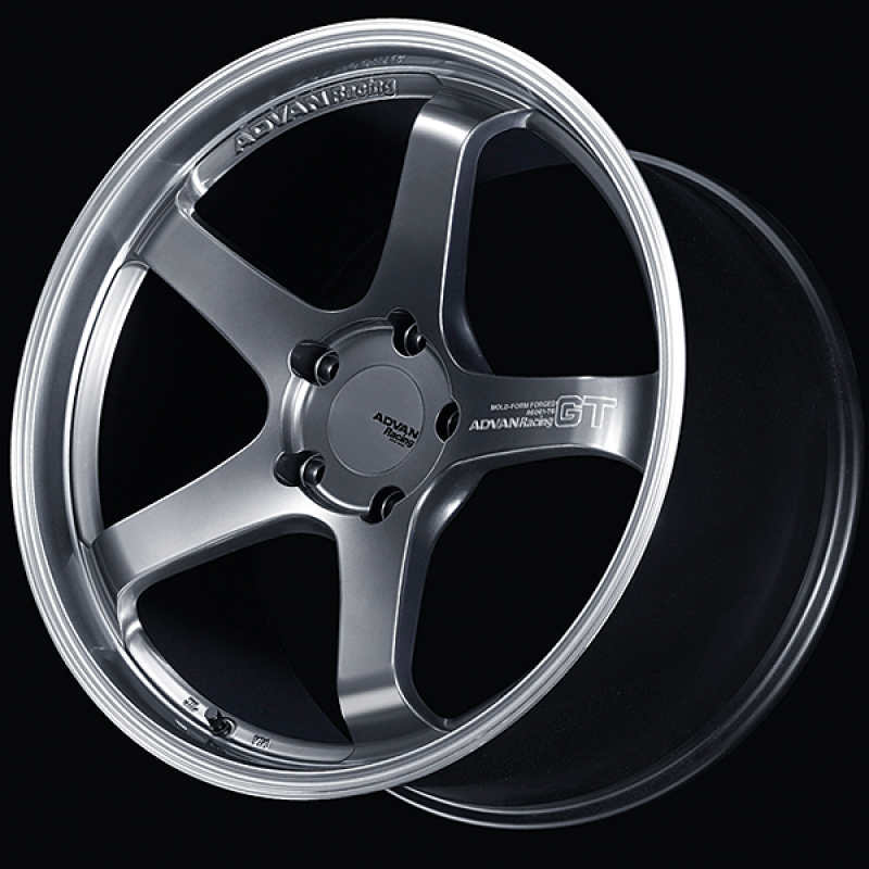 Advan GT for Porsche 19x12.0 / +48 Off / 5x130 / 71.6mm Bore / Machining and Hyper Platinum Black YAQ9O48PMPB