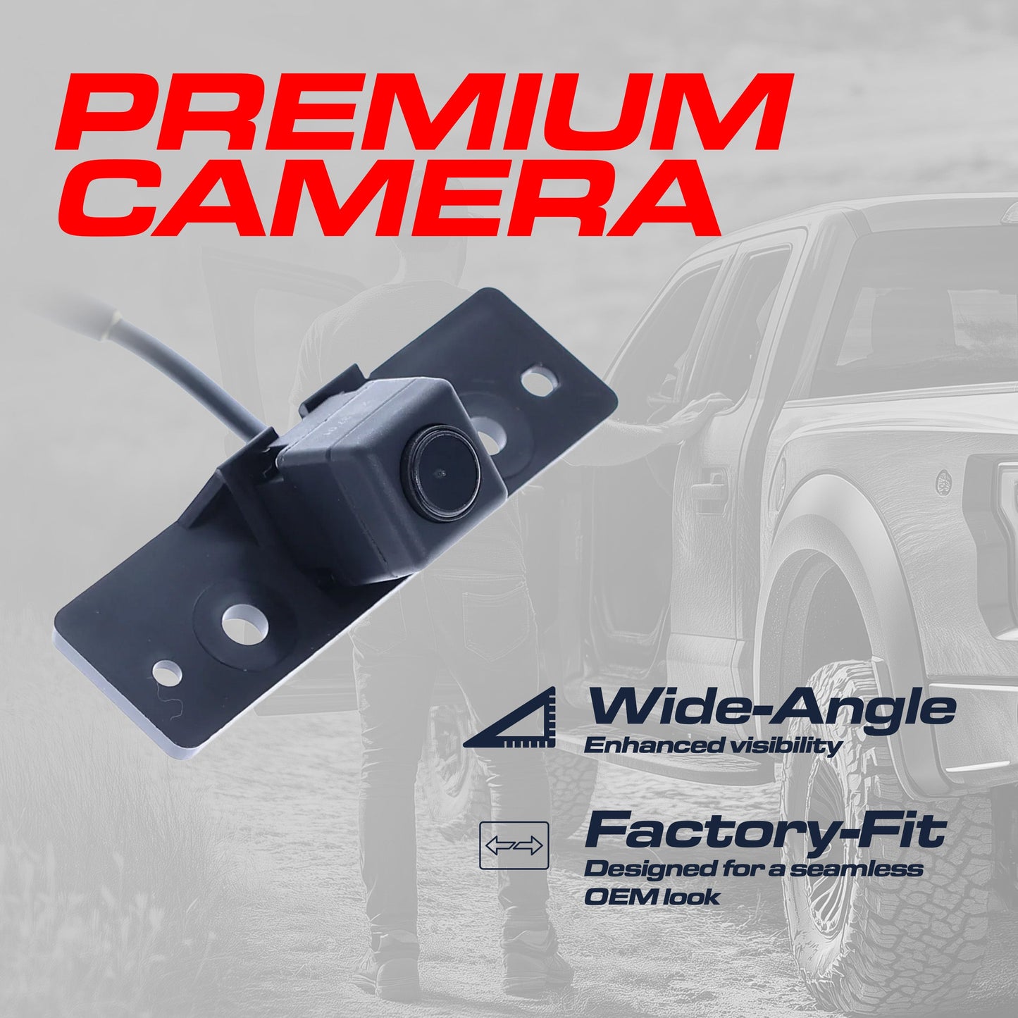 Nissan Titan XD (2016-2019) OEM Replacement Backup Camera OE Part # 28442-EZ00A, 28442-EZ01A
