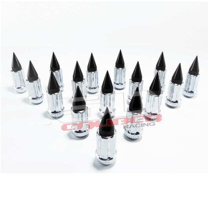 12 x 1.25 mm Chrome Spiked Lug Nuts - 16 Pack