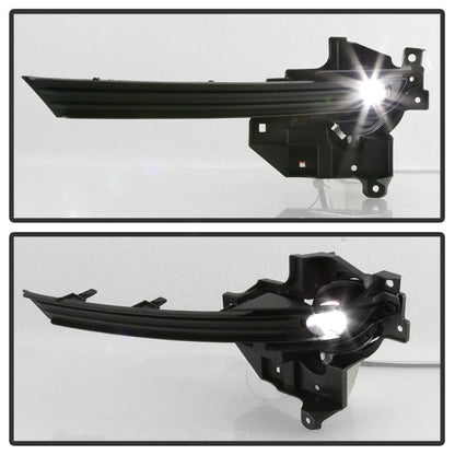 Spyder 17-18 Mazda CX-5 OEM Style Full LED Fog Light w/Switch - Clear (FL-MCX52017-LED-C) 9043352