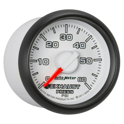 AutoMeter Gauge Exhaust Press. 2-1/16in. 60PSI Stepper Motor Ram Gen 3 Factory Match 8592