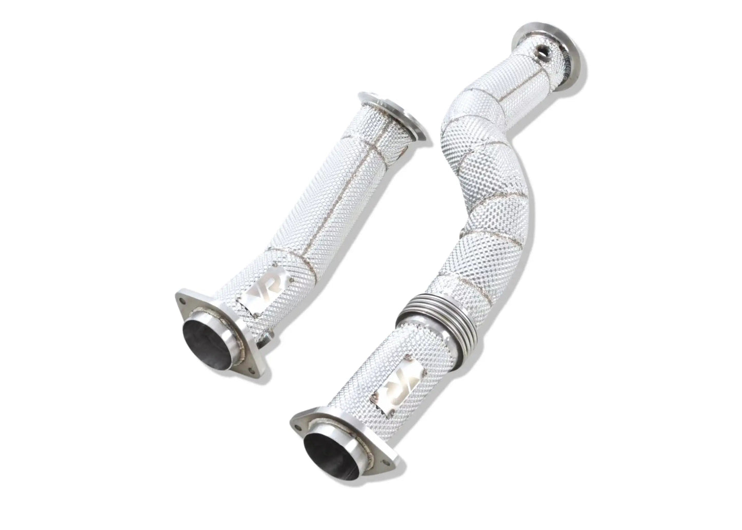 S58 3.5" Maxflow Downpipes w/ Heatshield for G8X M3 M4 & G87 M2 - Yonristic Performance