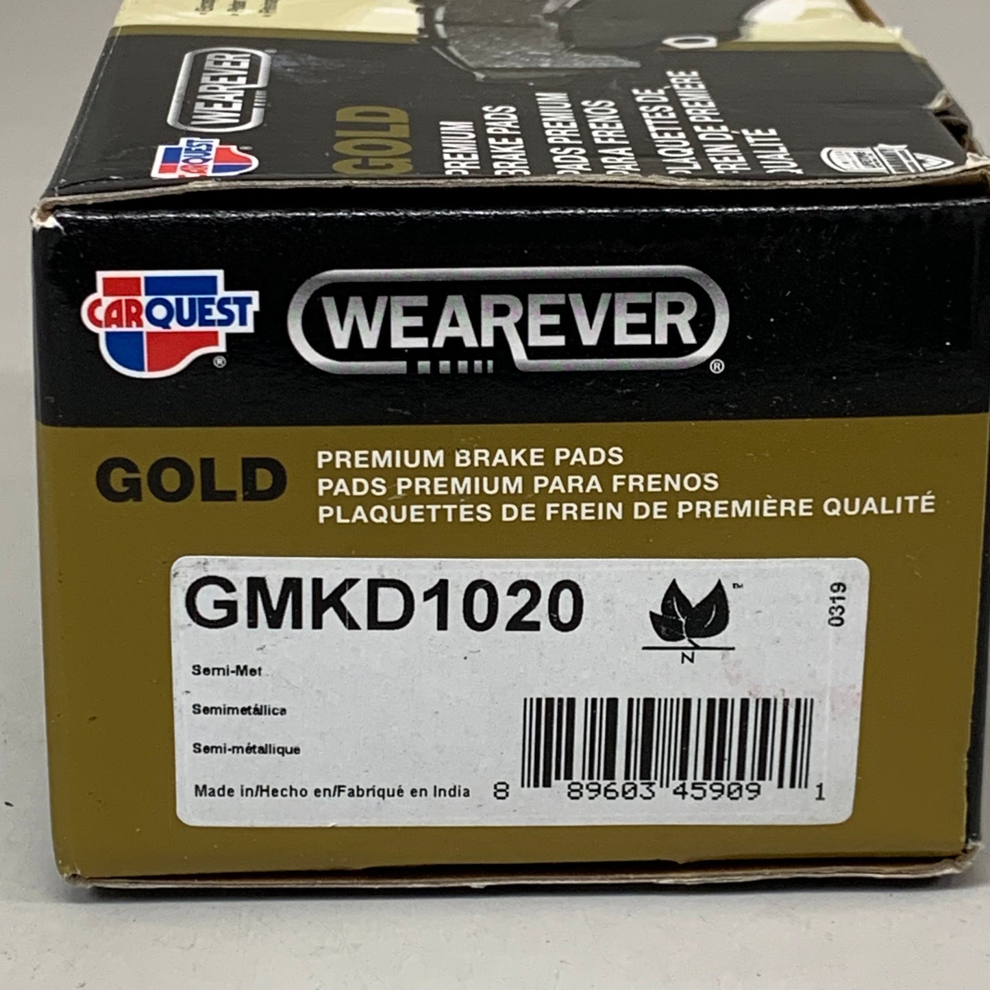 WEAREVER IMPORTS Premium Brake Pads Semi Metallic Long Life  Black GMKD1020