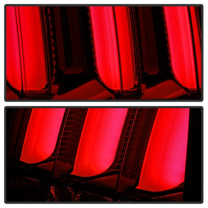 Spyder 05-09 Ford Mustang (Red Light Bar) LED Tail Lights - Black ALT-YD-FM05V3-RBLED-BK 5086716