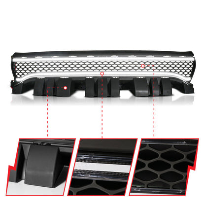 ANZO 15-23 Dodge Charger Black LED Grille w/ Initiation & Running Light/DRL Bar 901028
