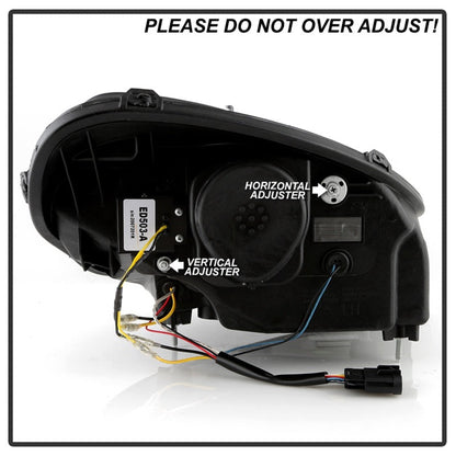 SPYDER Apex Series 05-13 Chevrolet C6 Corvette Hi Powered LED Module Headlights 5087959