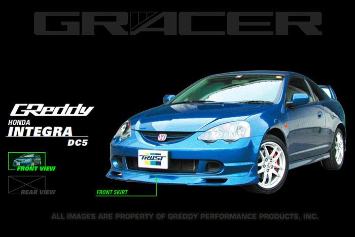 GReddy 02-04 Acura RSX Urethane Front Lip Spoiler ** Must ask/call to order**