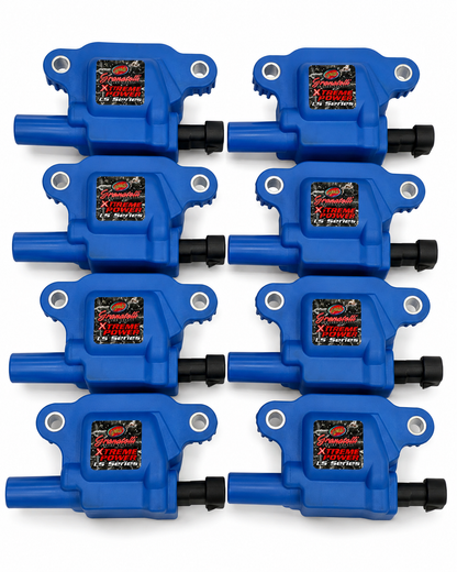 2005–2017 GM LS2/LS3/LS7/LS9/LSA Granatelli 80K Pro Series Extreme Blue Coil Packs – 28-0513-CPB