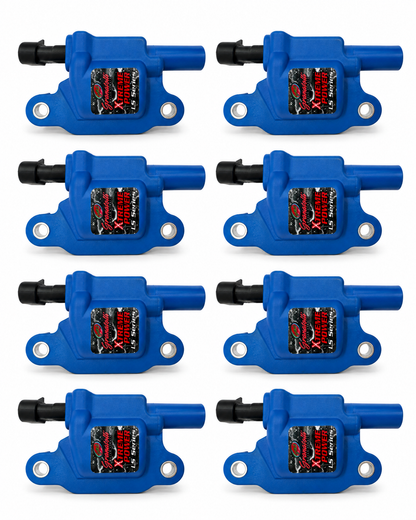 2005–2017 GM LS2/LS3/LS7/LS9/LSA Granatelli 80K Pro Series Extreme Blue Coil Packs – 28-0513-CPB