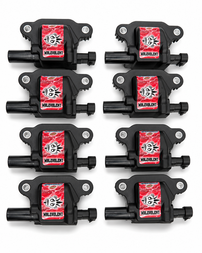 2014–2024 GM LT1/LT4 Granatelli 85K Malevolent Black Coil Packs – 28-0514-CPM