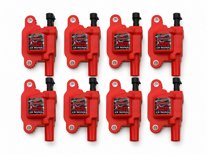 2005–2017 GM LS2/LS3/LS7/LS9/LSA Granatelli 80K Pro Series Extreme Red Coil Packs – 28-0513-CPR