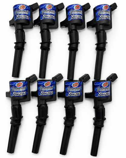 1997–2014 Ford 4.6L/5.4L 2V Granatelli 65K Pro Series Extreme Coil Packs & Connector Kit – 28-1697SC