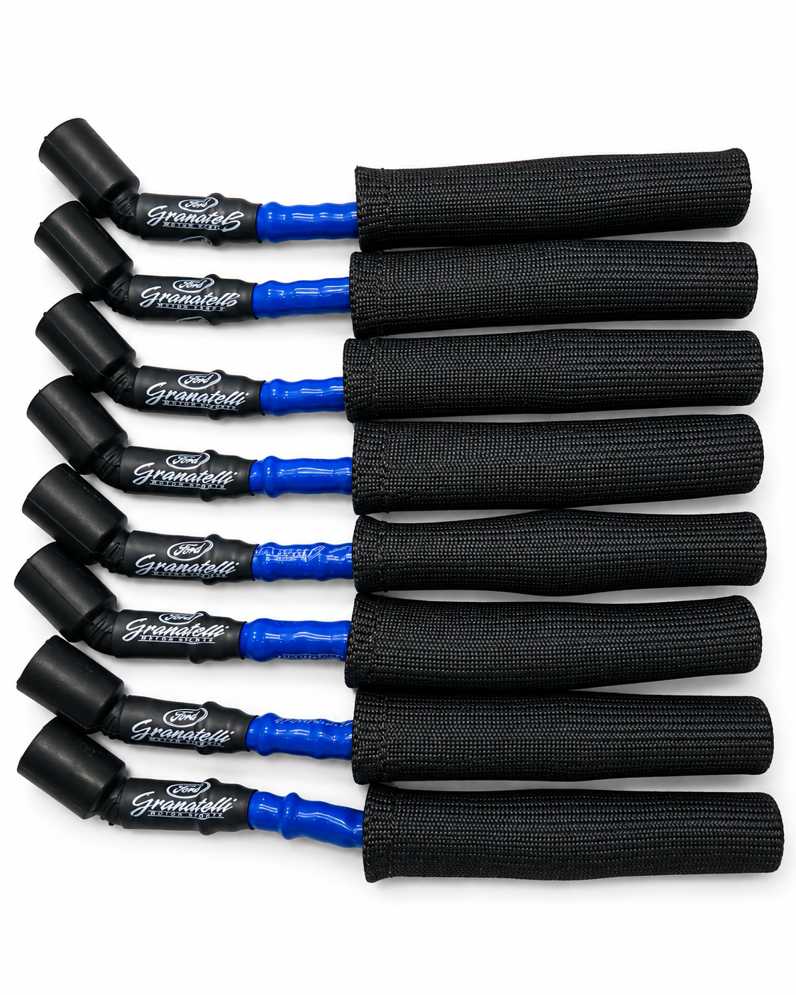 Granatelli GM LS & LT 0-Ohm 10" Blue High-Temp Spark Plug Wires w/ Kevlar Boots – 28-1545HTBLB