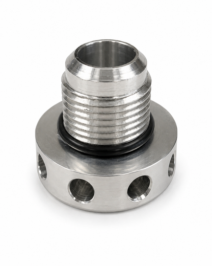 Granatelli -12AN Screw-In Billet Valve Cover Breather Baffle Kit – No Welding – 280112