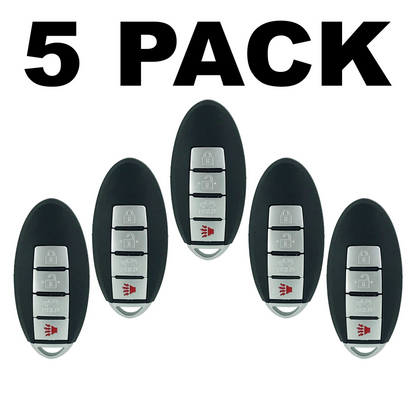 Nissan Infiniti 4 Button Smart Key 2007-2015 for FCC: KR55WK48903 / KR55WK49622 - Pack of 5