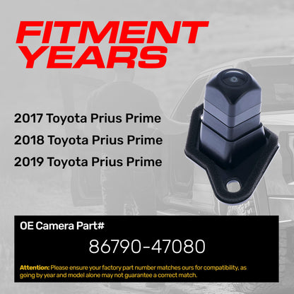 Toyota Prius Prime (2017-2019) OEM Replacement Backup Camera OE Part # 86790-47080