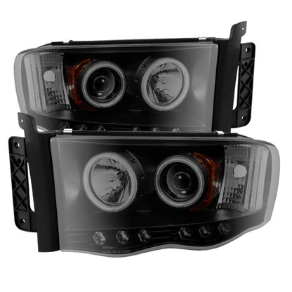 Spyder Dodge Ram 1500 02-05 03-05 Projector Headlights CCFL Halo LED Blk Smke PRO-YD-DR02-CCFL-BSM 5078797