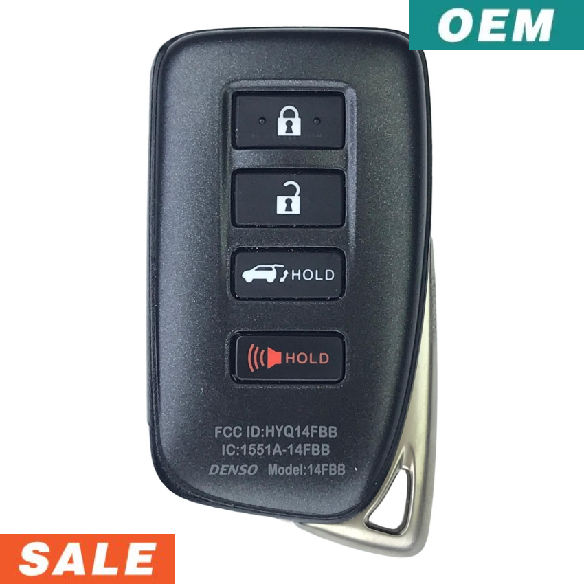 Lexus RX350 RX450 2016-2020 OEM 4 Button Smart Key HYQ14FBB - G 0010