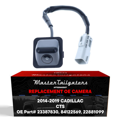 Cadillac CTS Sedan w/o Surround View (2014-2016), Cadillac CTS Sedan w/o Surround View w/o Video Display Mirror (2017-2019) OEM Replacement Backup Camera OE Part # 23387830, 22881099, 84122569