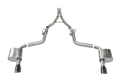 Corsa 15-21 Charger SRT/Hellcat/Redeye 2.75in Valved Catback DRE w/ Single 4.5in Blk PVD Tips 21072BLK