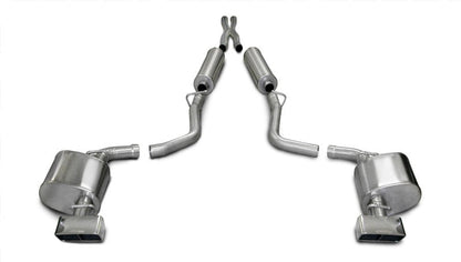 Corsa Performance 09-10 Dodge Challenger R/T 5.7L V8 Manual Polished Xtreme Cat-Back
