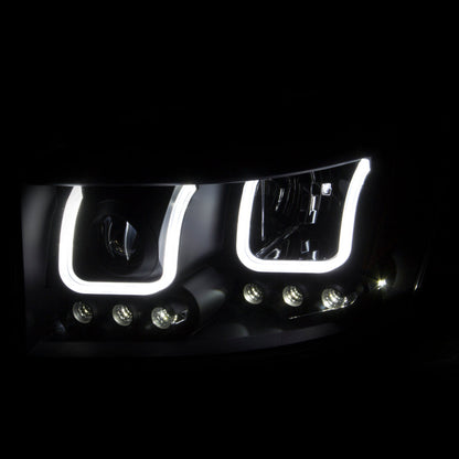 Anzo 2006-2008 Dodge Ram 1500 Projector Headlights w/ U-Bar Black